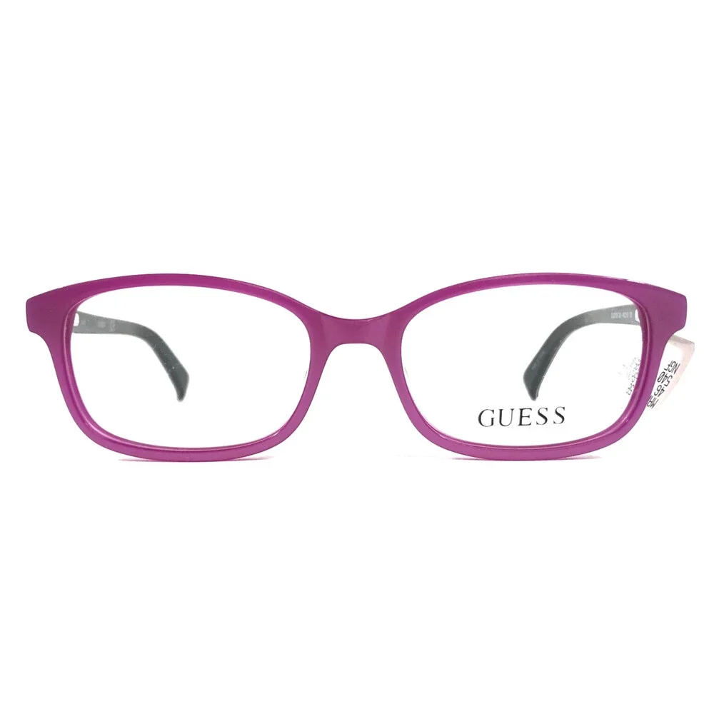 Guess Kids Eyeglasses Frame GU9158 081 Shiny Violet Rectangle Full Rim 46-15-130